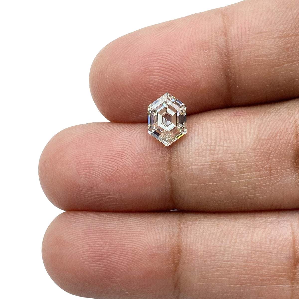 1.30ct | M/VS1 Hexagon Shape Step Cut Diamond (GIA) - Modern Rustic Diamond