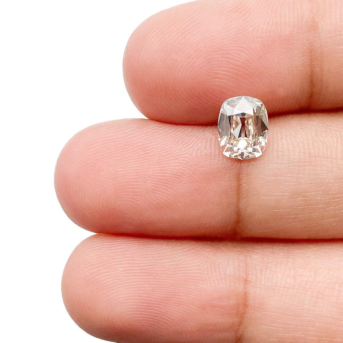 1.23ct | K/VS2 Cushion Shape Old Mine Cut Diamond (GIA) - Modern Rustic Diamond