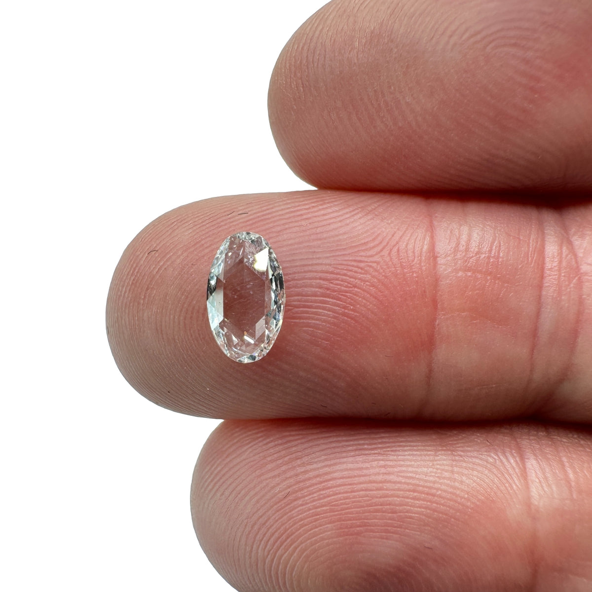 0.51ct | D/VS Oval Shape Rose Cut Diamond - Modern Rustic Diamond
