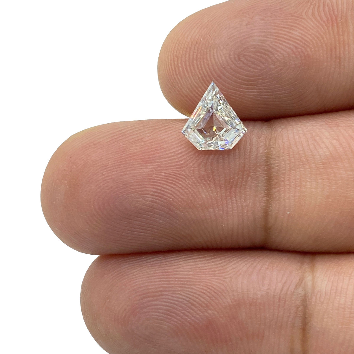 1.05ct | F-G/VS-SI Shield Shape Step Cut Diamond - Modern Rustic Diamond