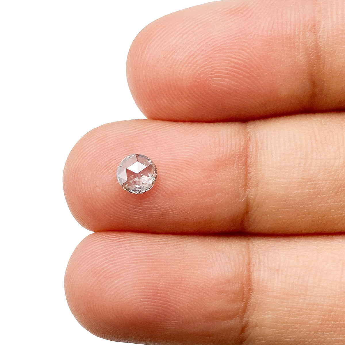 0.26ct | Fancy Gray/ Round Shape Rose Cut Diamond (GIA) - Modern Rustic Diamond