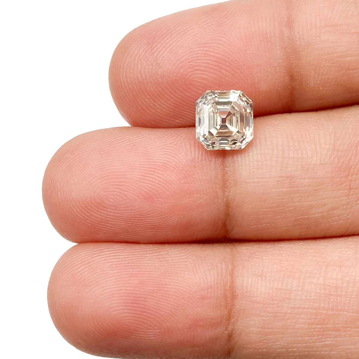 1.75ct | O-P/VS2 Asscher Shape Step Cut Diamond (GIA) - Modern Rustic Diamond