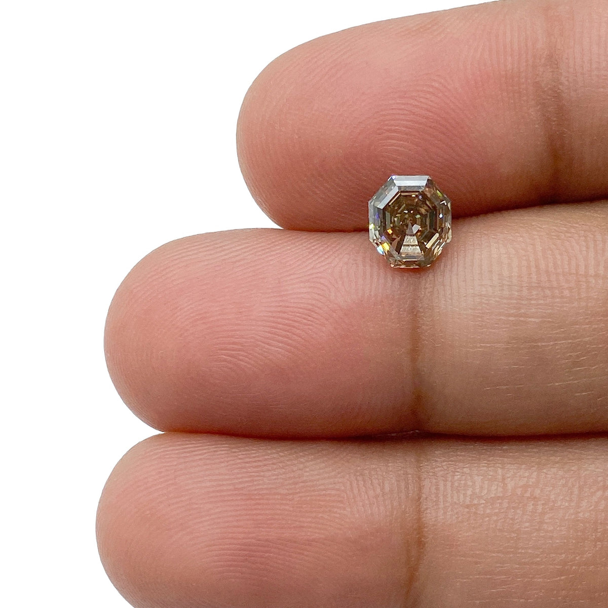 1.00ct | Champagne VS2 Octagonal Shape Step Cut Diamond (GIA)