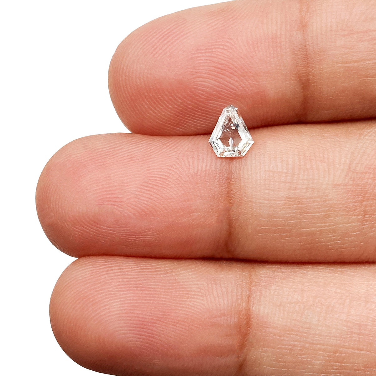0.33ct | F-G/VVS Shield Shape Step Cut Diamond - Modern Rustic Diamond