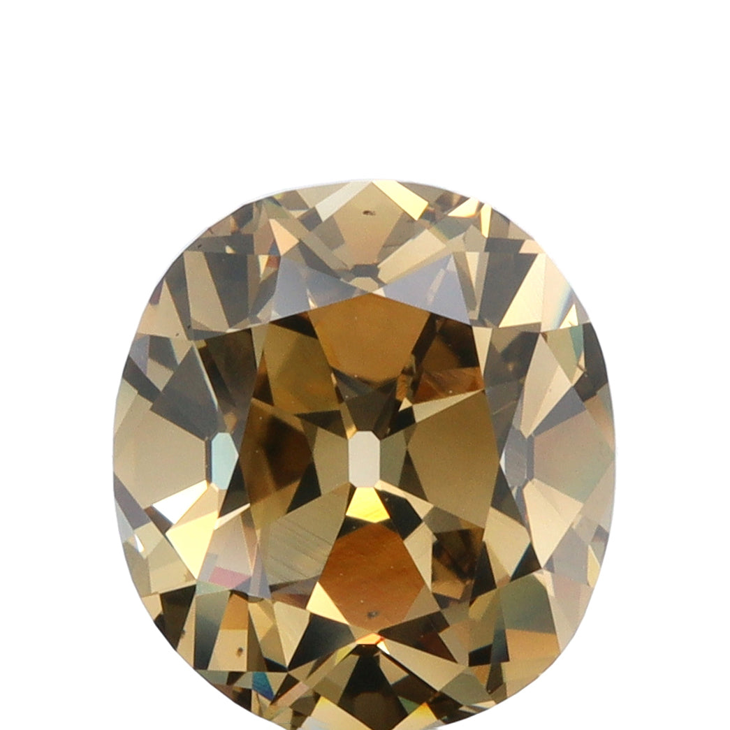 2.76ct | Cognac VS2 Cushion Shape Old Mine Cut Diamond (GIA) - Modern Rustic Diamond