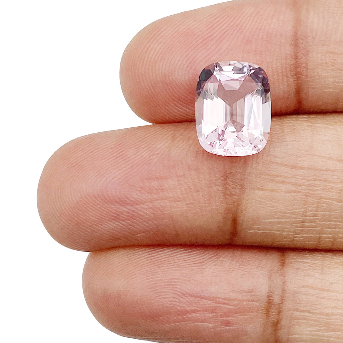 2.78ct |  Cushion Shape Step Cut Morganite - Modern Rustic Diamond