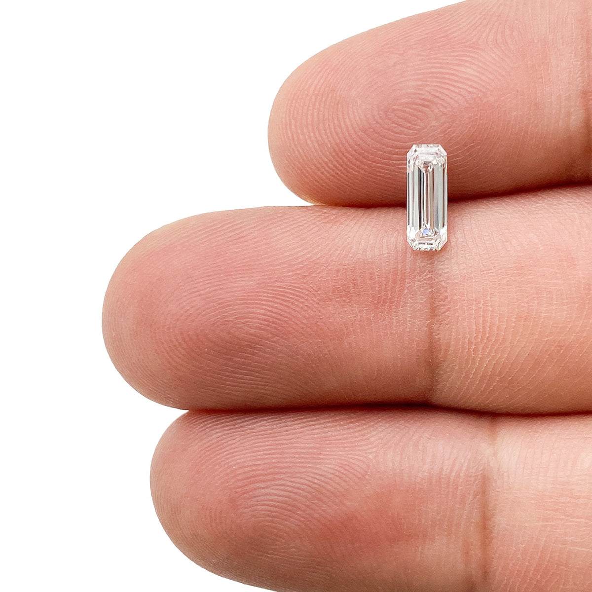 0.48ct | D/VVS Emerald Shape Step Cut Diamond - Modern Rustic Diamond
