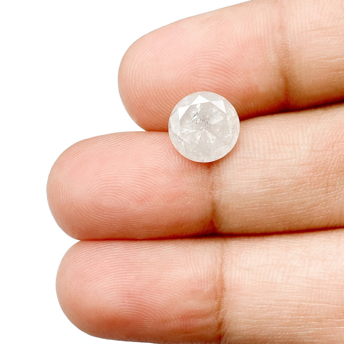 2.82ct | Rustic Round Shape Brilliant Cut Diamond - Modern Rustic Diamond