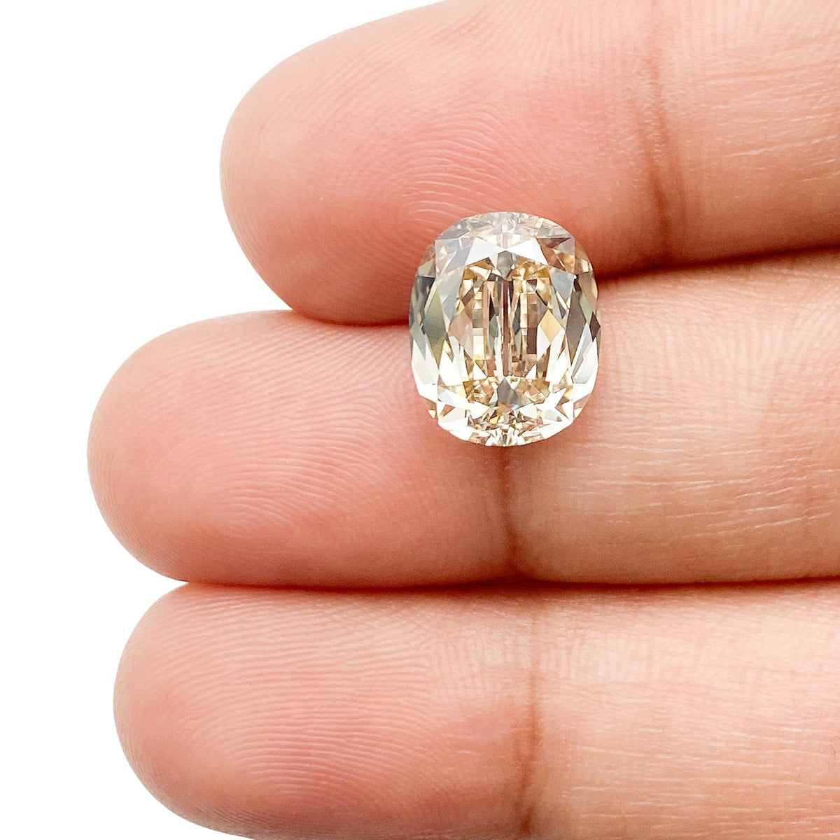 4.16ct | U-V/VS1 Cushion Shape Old Mine Cut Diamond (GIA) - Modern Rustic Diamond