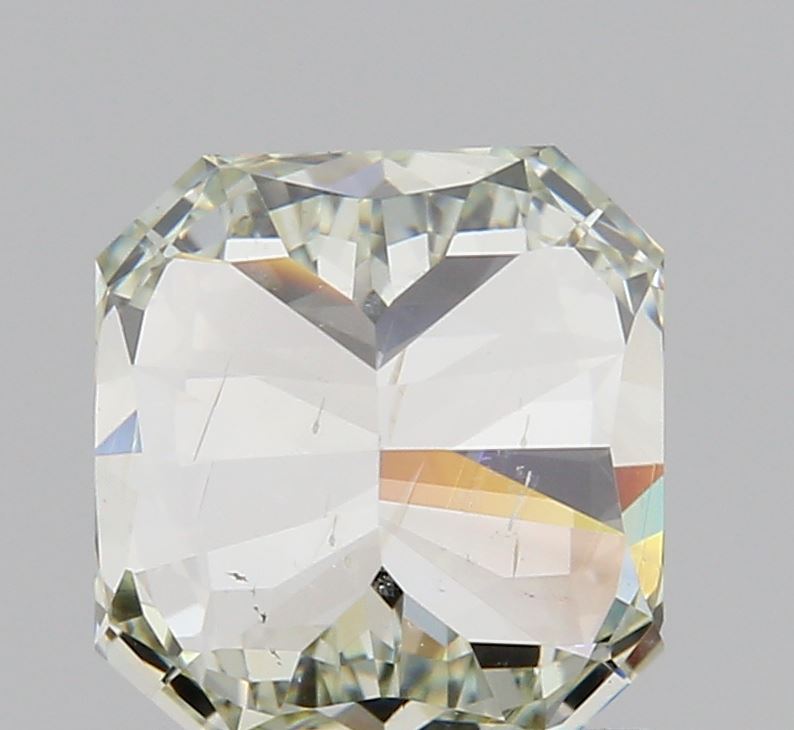 1.26ct | Fancy Yellow Green/SI1 Radiant Shape Brilliant Cut Diamond (GIA) - Modern Rustic Diamond
