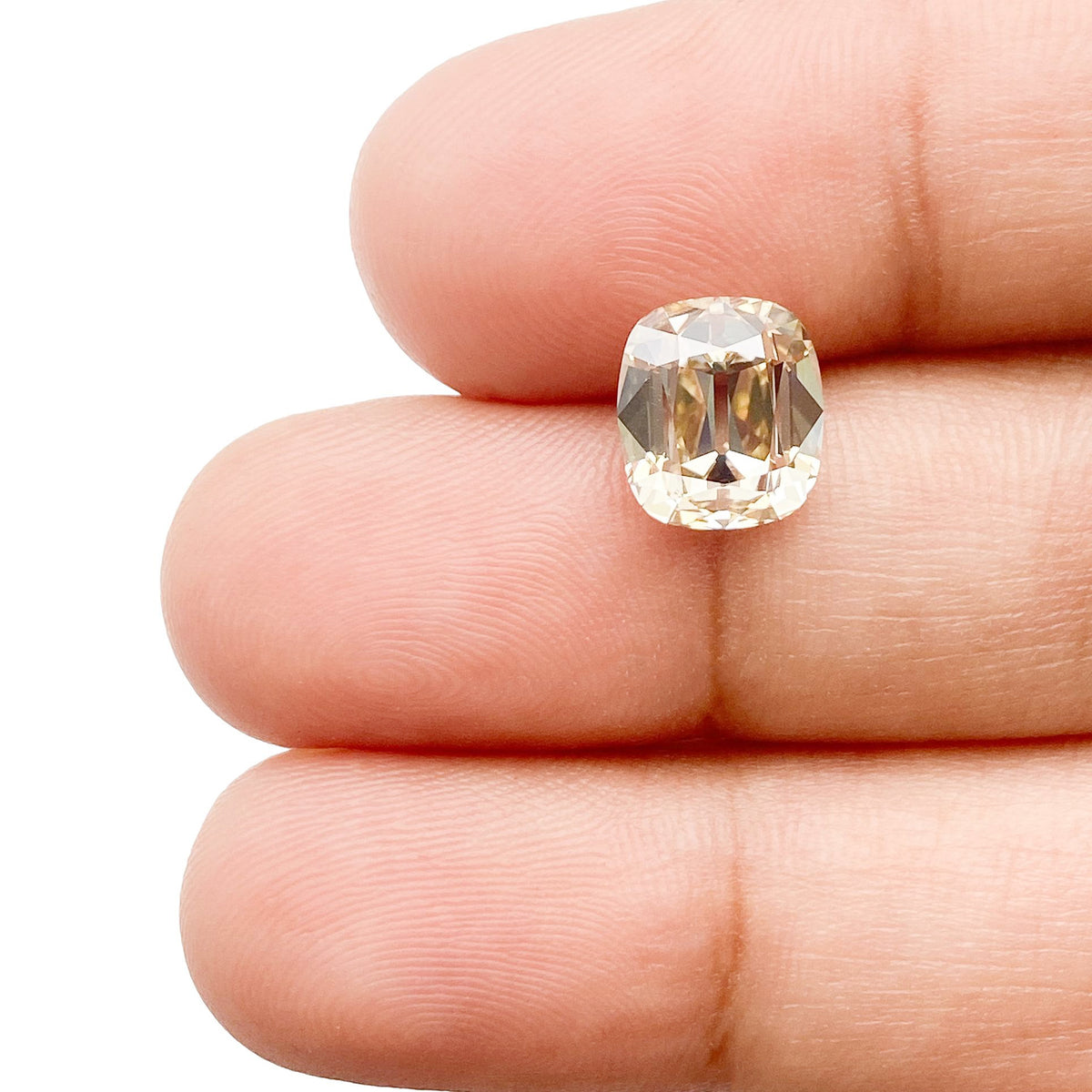 2.64ct | U-V/VS2 Cushion Shape Old Mine Cut Diamond (GIA) - Modern Rustic Diamond