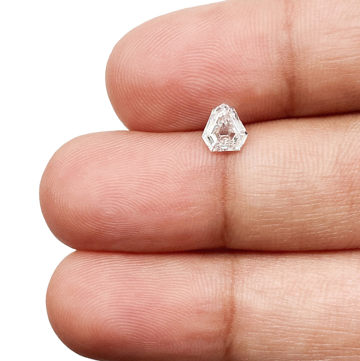 0.46ct | D/VVS Shield Shape Step Cut Diamond - Modern Rustic Diamond