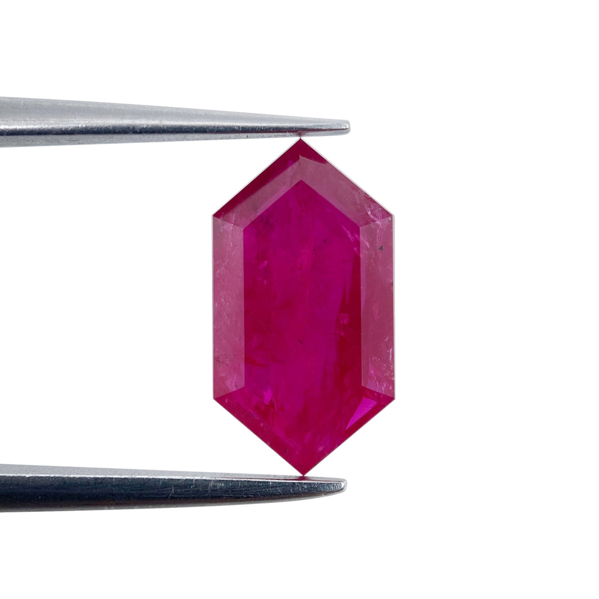2.88ct | Red/ Hexagon Shape Step Cut Diamond - Modern Rustic Diamond