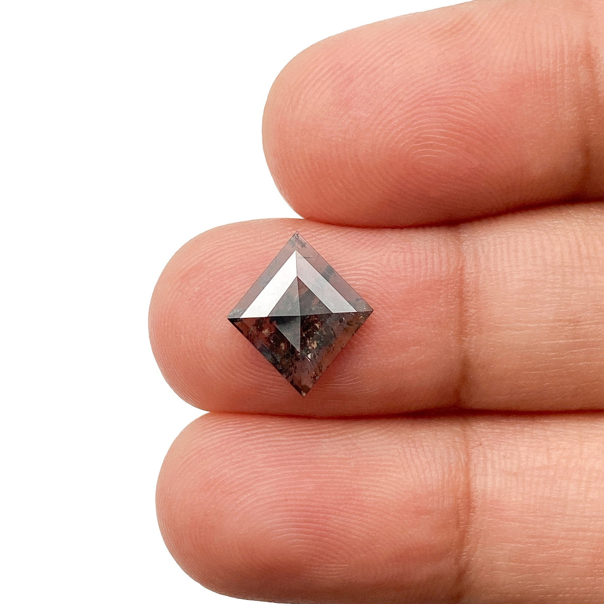1.29ct | Salt & Pepper Lozenge Shape Rose Cut Diamond