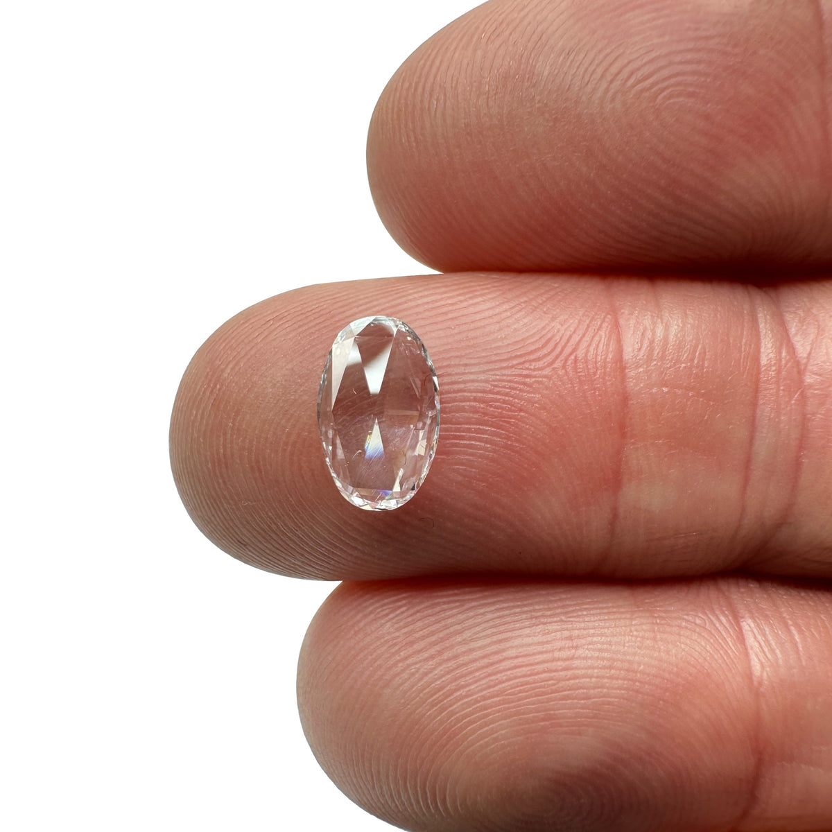 0.53ct | D/VVS Oval Shape Rose Cut Diamond - Modern Rustic Diamond