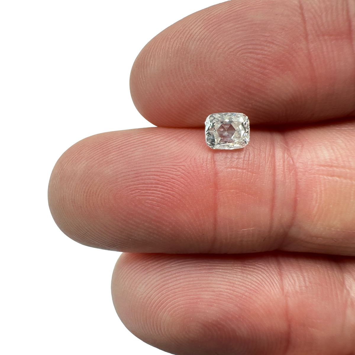 0.70ct | G-H/VS-SI Cushion Shape Rose Cut Diamond - Modern Rustic Diamond