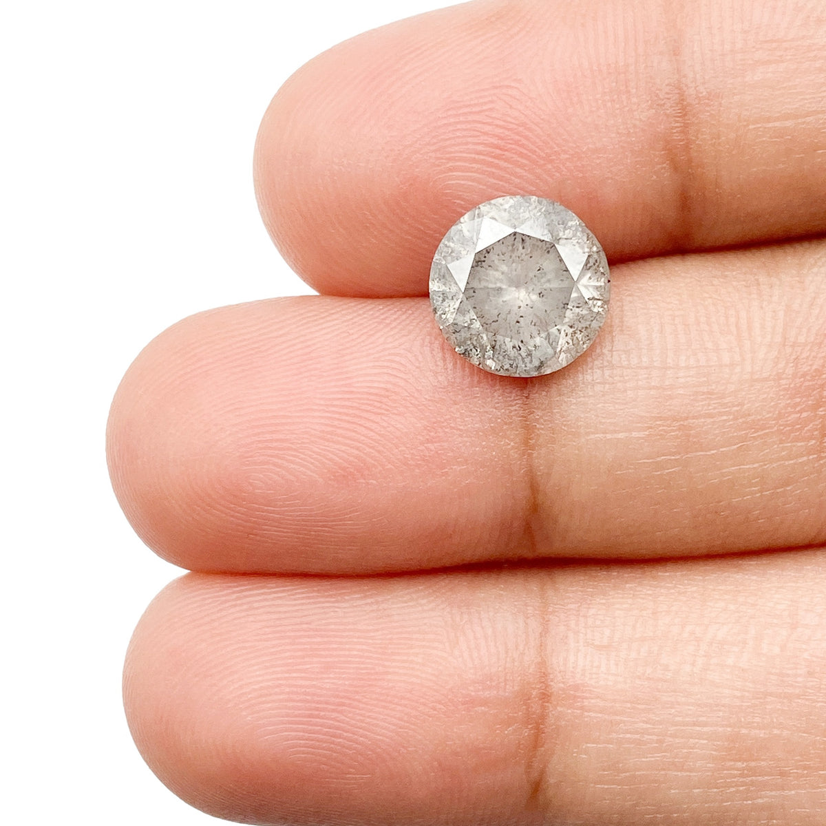 2.90ct | Rustic Round Shape Brilliant Cut Diamond - Modern Rustic Diamond