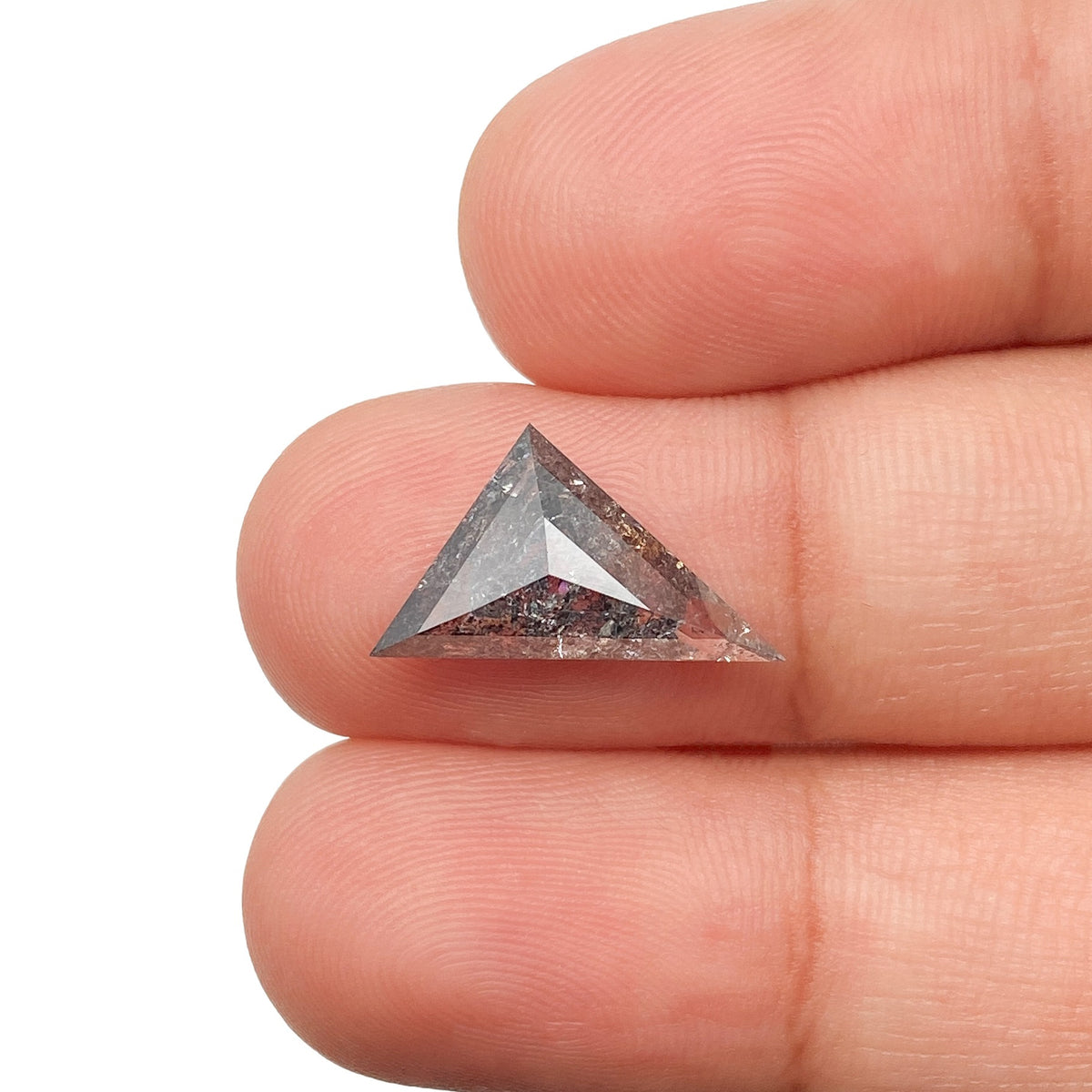 2.90ct | Rustic Triangular Shape Step Cut Diamond - Modern Rustic Diamond