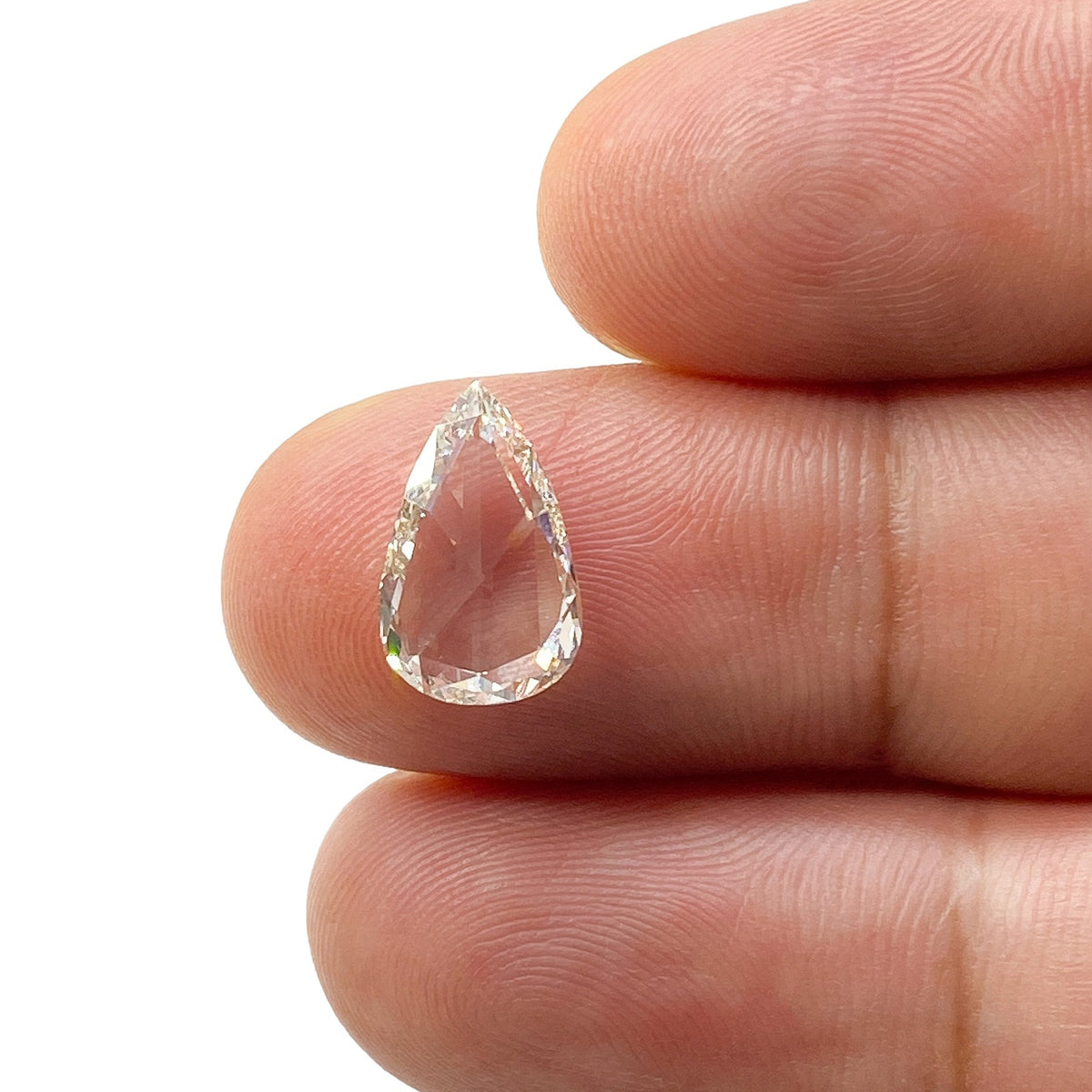 2.01ct | M/VS1 Pear Shape Rose Cut Diamond (GIA) - Modern Rustic Diamond