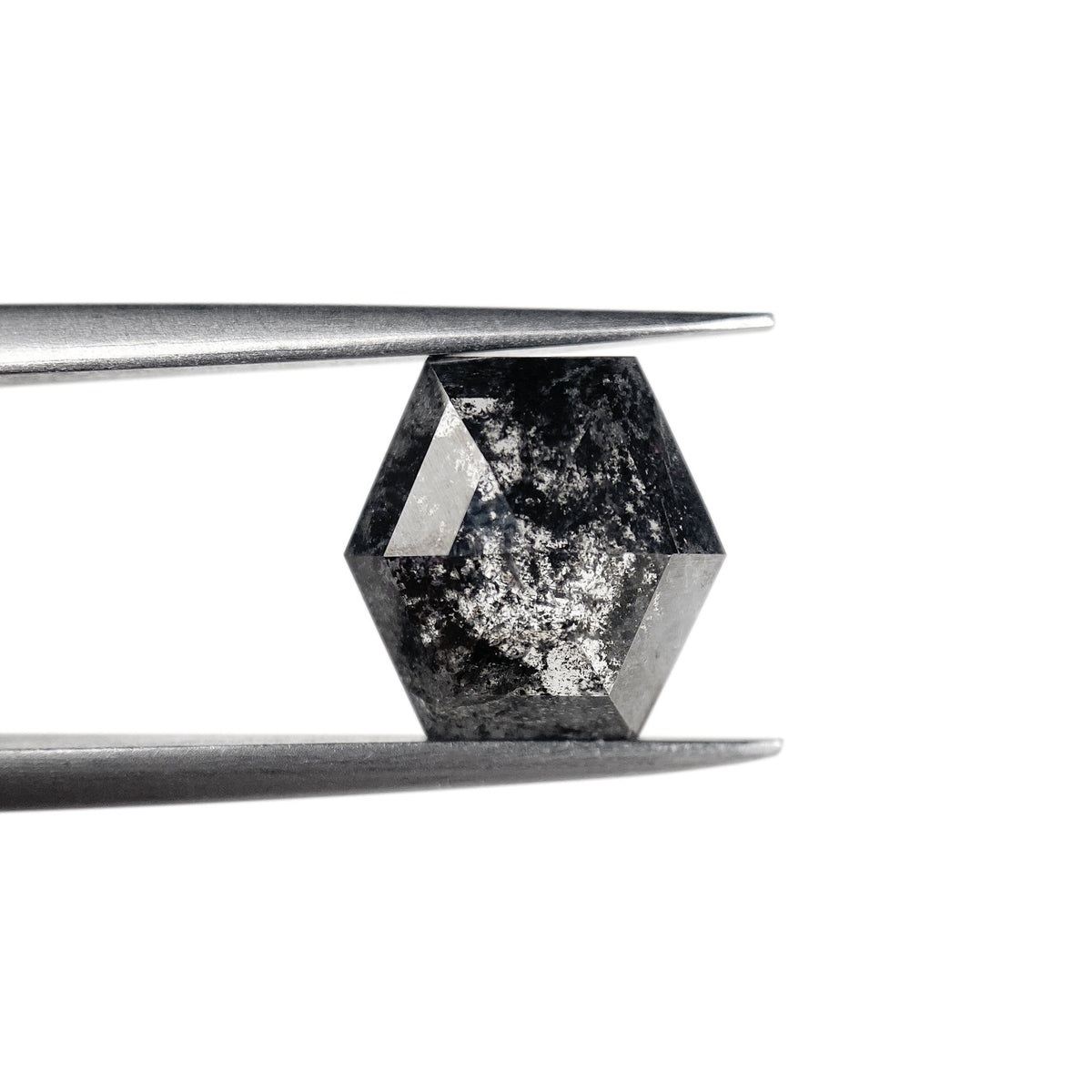 2.95ct | Rustic Hexagon Shape Step Cut Diamond - Modern Rustic Diamond