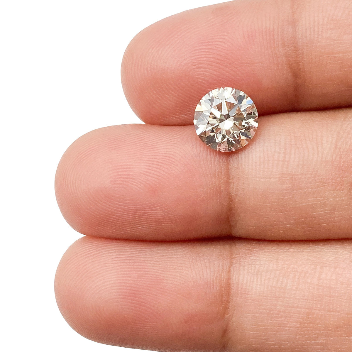 1.58ct | Q-R/VS2 Round Shape Brilliant Cut Diamond (GIA) - Modern Rustic Diamond