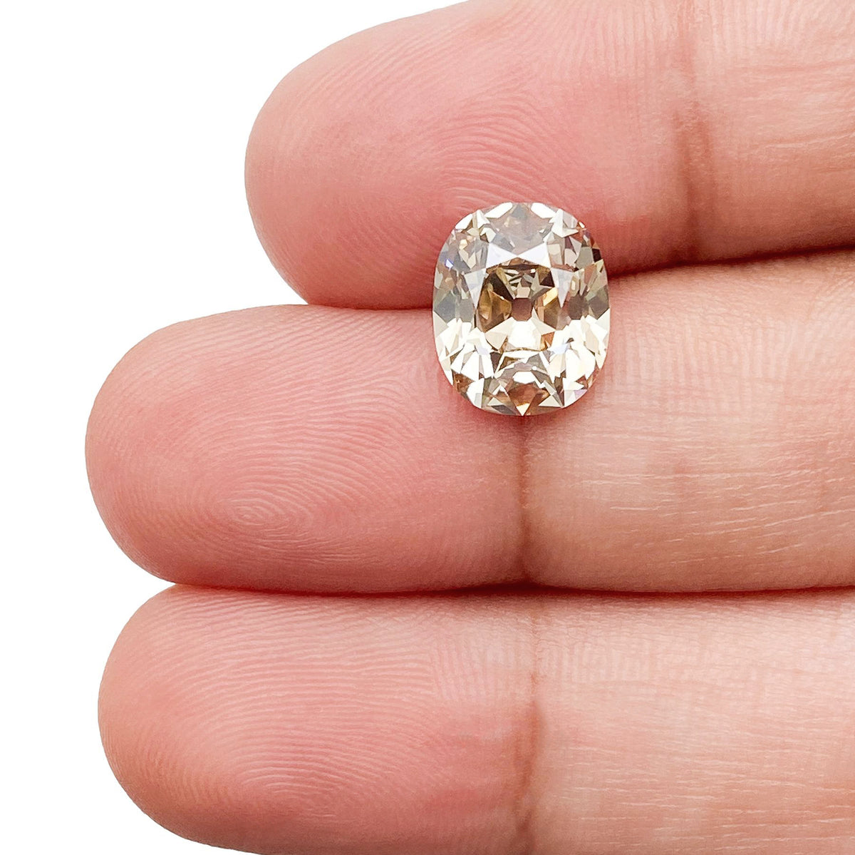 3.13ct | W-X/VS1 Cushion Shape Old Mine Cut Diamond (GIA) - Modern Rustic Diamond