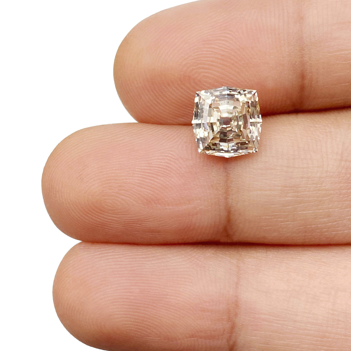 2.62ct | U-V/VS2 Octagonal Shape Step Cut Diamond (IGI) - Modern Rustic Diamond