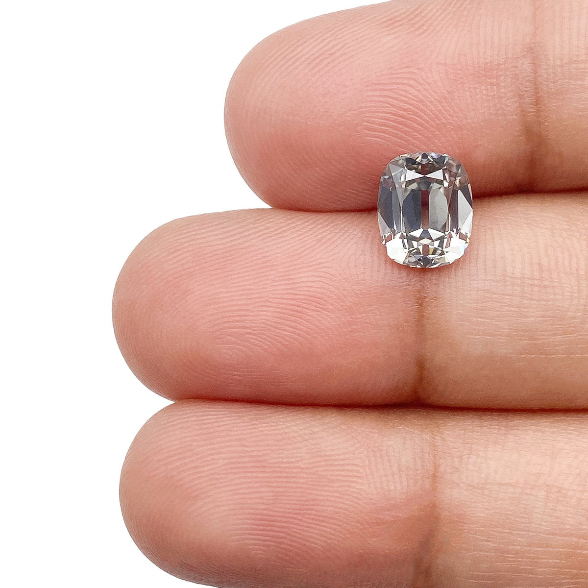 1.59ct | Fancy Gray VVS2 Cushion Shape Old Mine Cut Diamond (GIA) - Modern Rustic Diamond