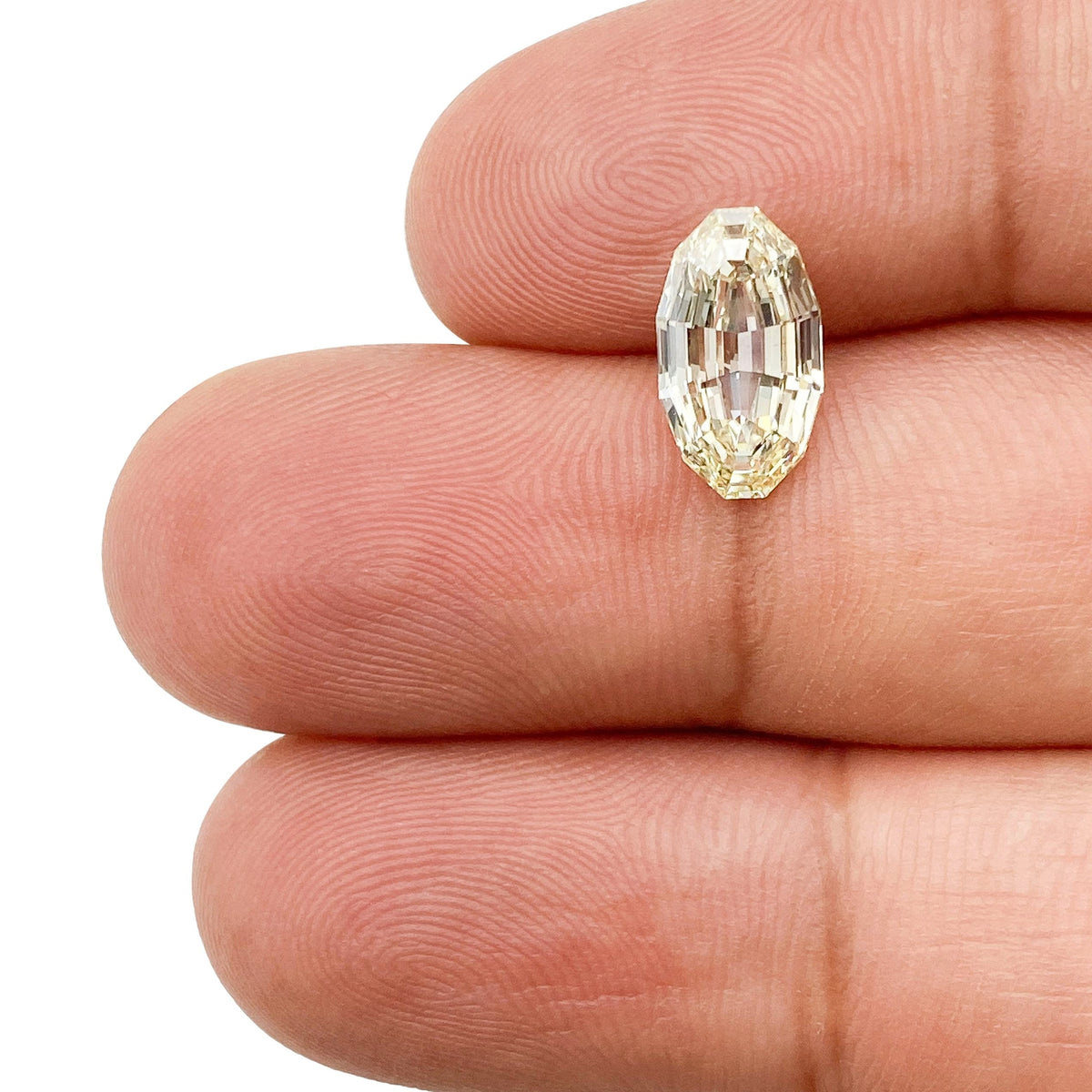 2.02ct | W-X/VS2 Oval Shape Step Cut Diamond (GIA) - Modern Rustic Diamond