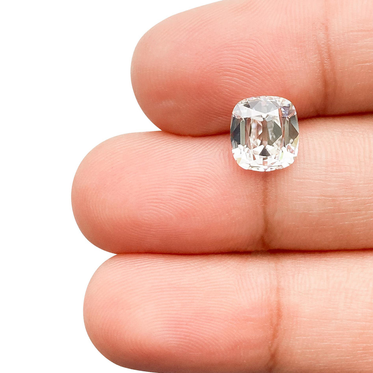 2.39ct | G/SI1 Cushion Shape Old Mine Cut Diamond (GIA) - Modern Rustic Diamond