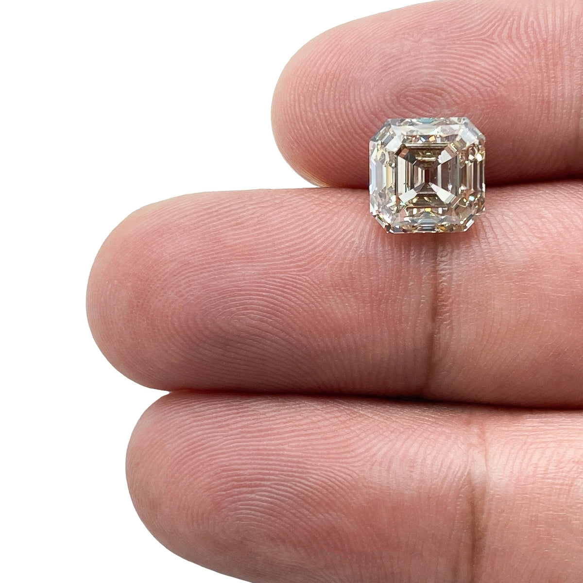 4.02ct | Light Brown VS2 Asscher Shape Step Cut Diamond (GIA) - Modern Rustic Diamond
