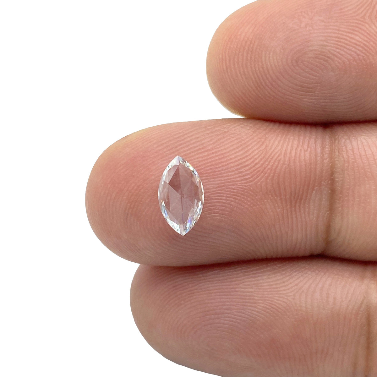 0.51ct | D/VVS Marquise Shape Rose Cut Diamond - Modern Rustic Diamond
