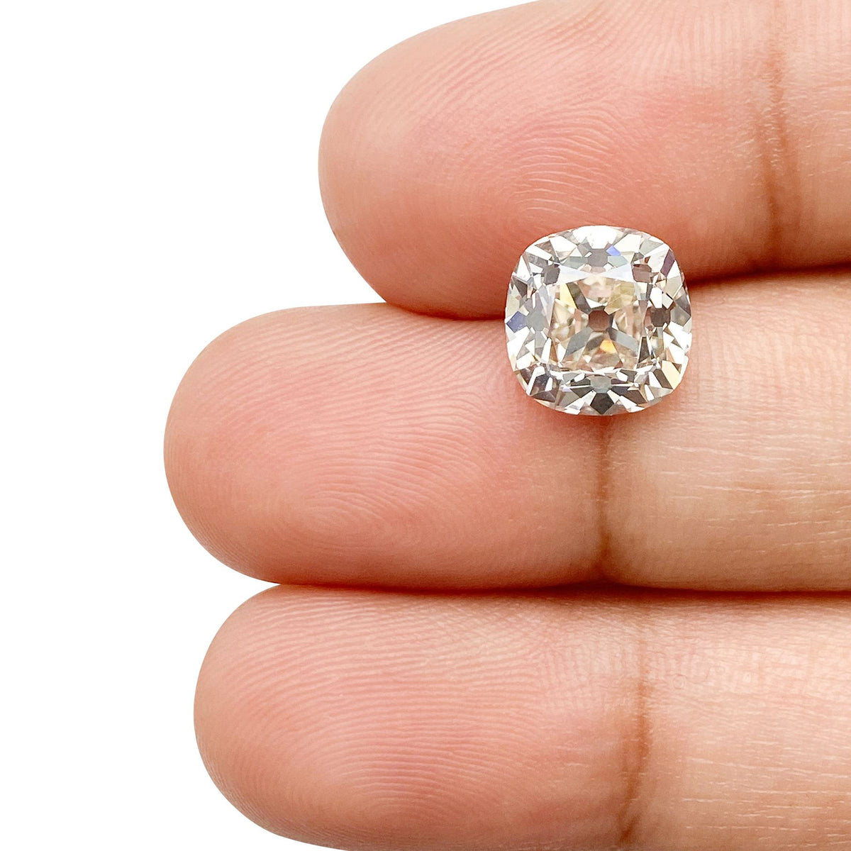 3.03ct | L/VVS2 Cushion Shape Old Mine Cut Diamond (GIA) - Modern Rustic Diamond