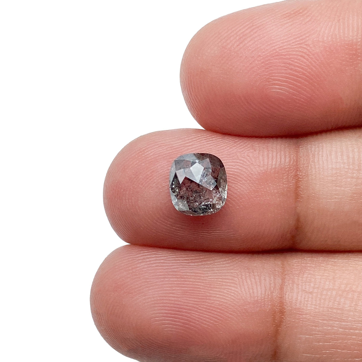 1.61ct | Rustic Cushion Shape Rose Cut Diamond - Modern Rustic Diamond