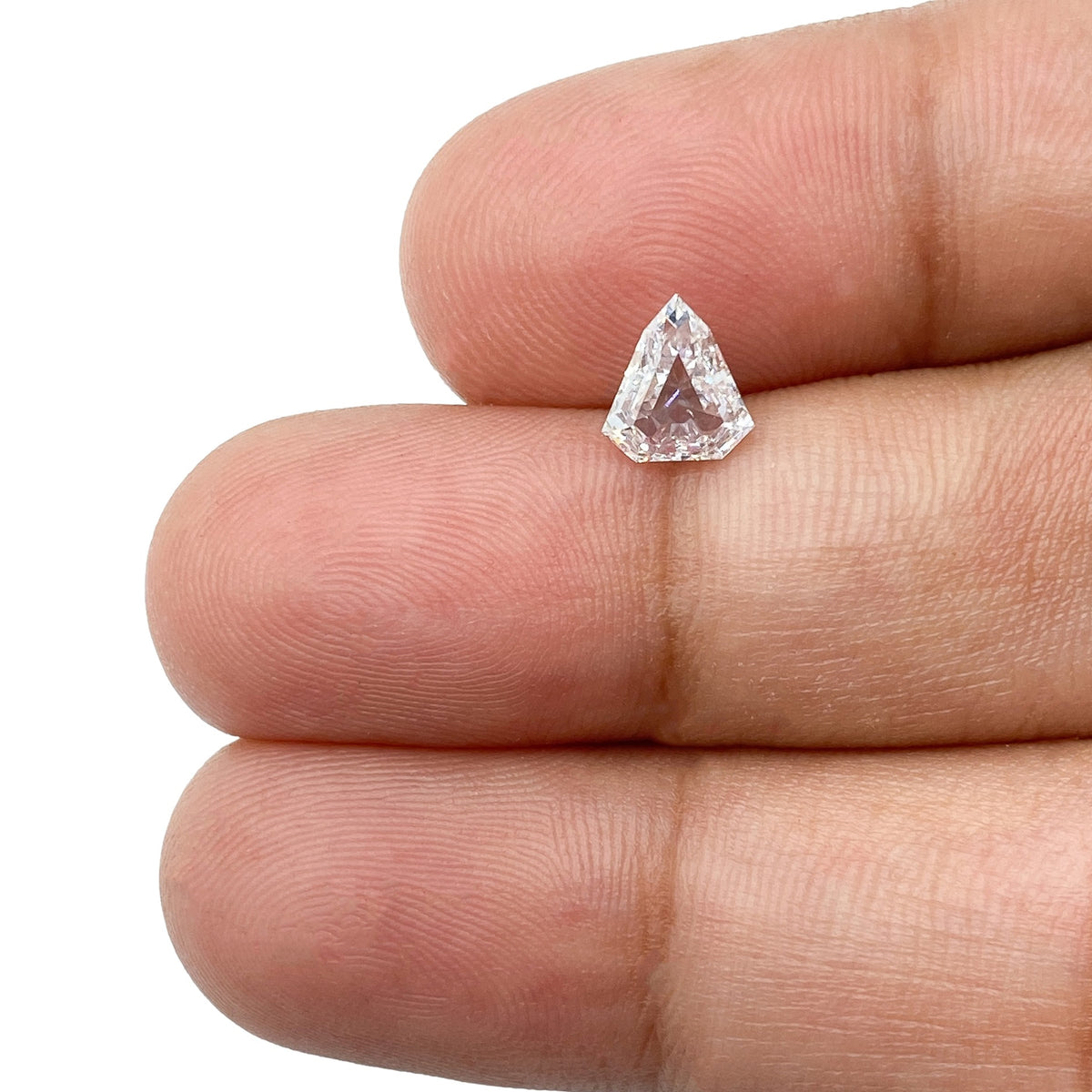 0.70ct | D/VS-SI Shield Shape Step Cut Diamond - Modern Rustic Diamond