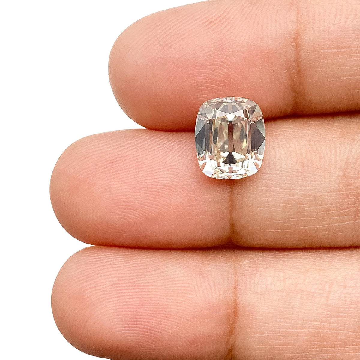 3.01ct | N/VS2 Cushion Shape Old Mine Cut Diamond (GIA) - Modern Rustic Diamond