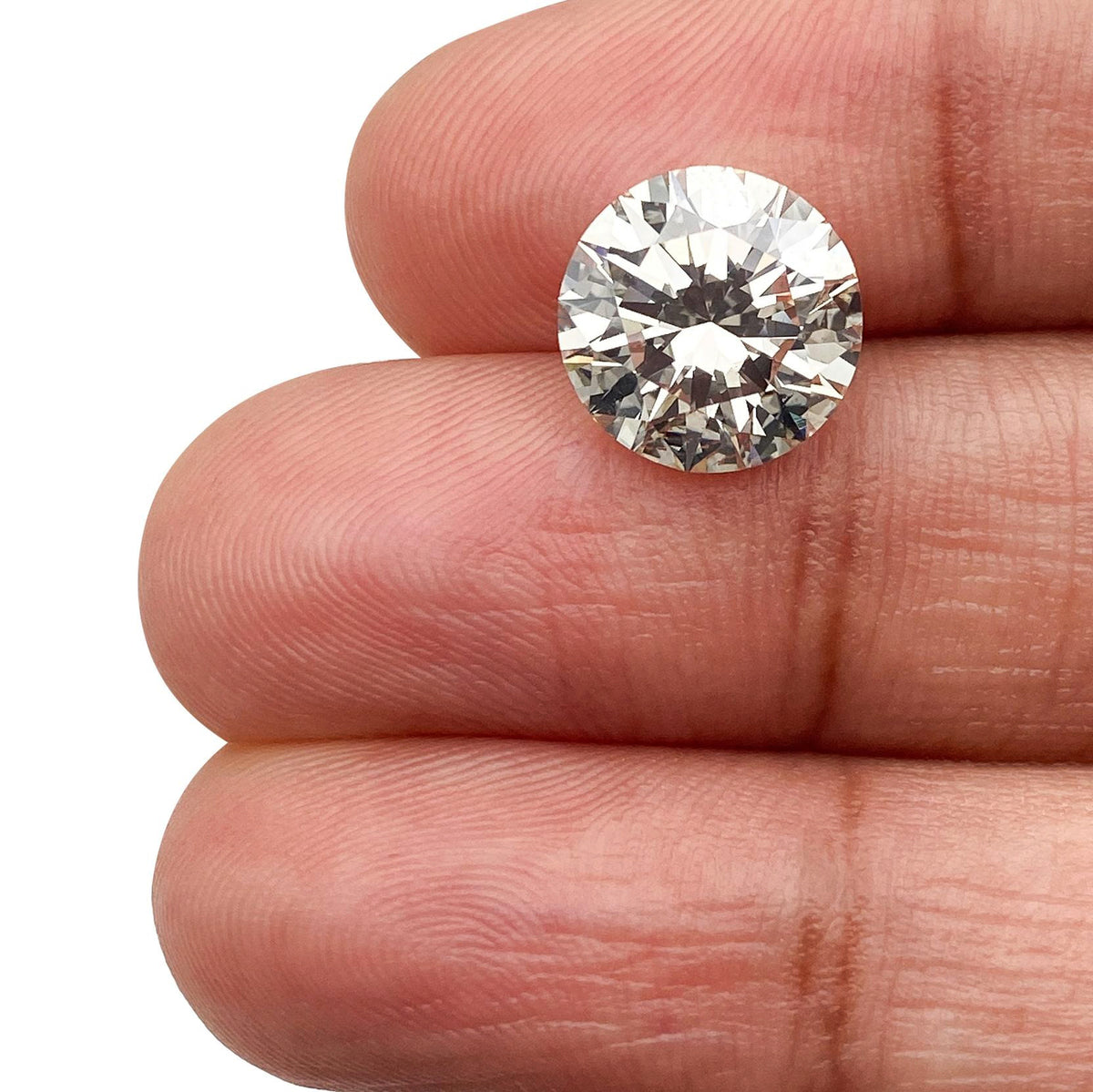 3.20ct | L/VS2 Round Shape Brilliant Cut Diamond (GIA) - Modern Rustic Diamond