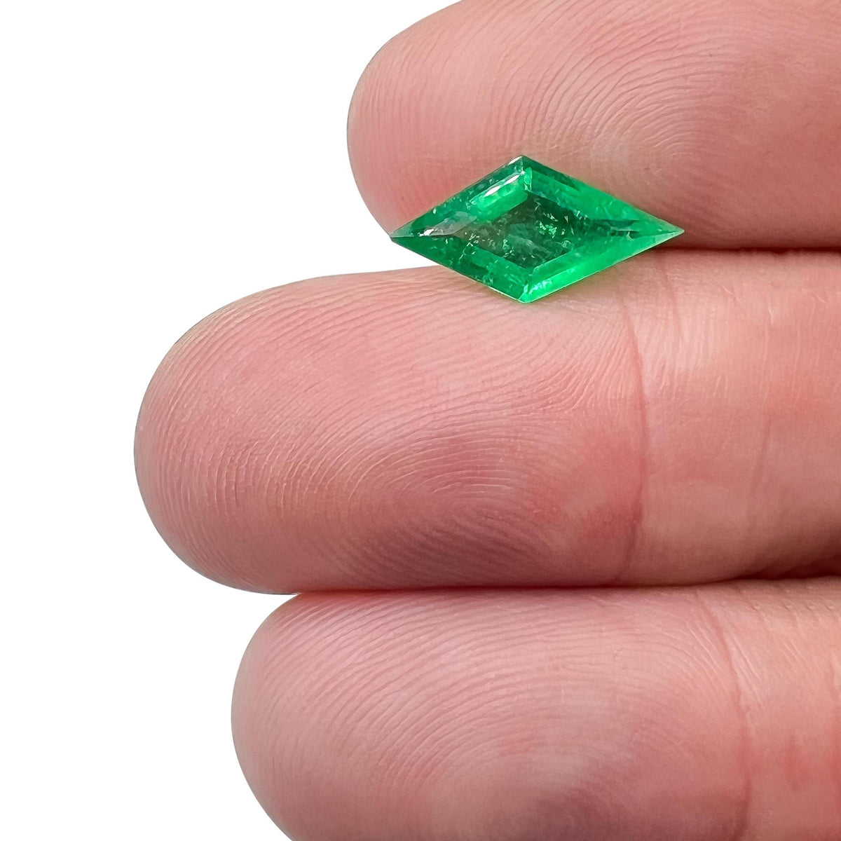 1.49ct | Step Cut Lozenge Shape Muzo Origin Emerald (GIA)