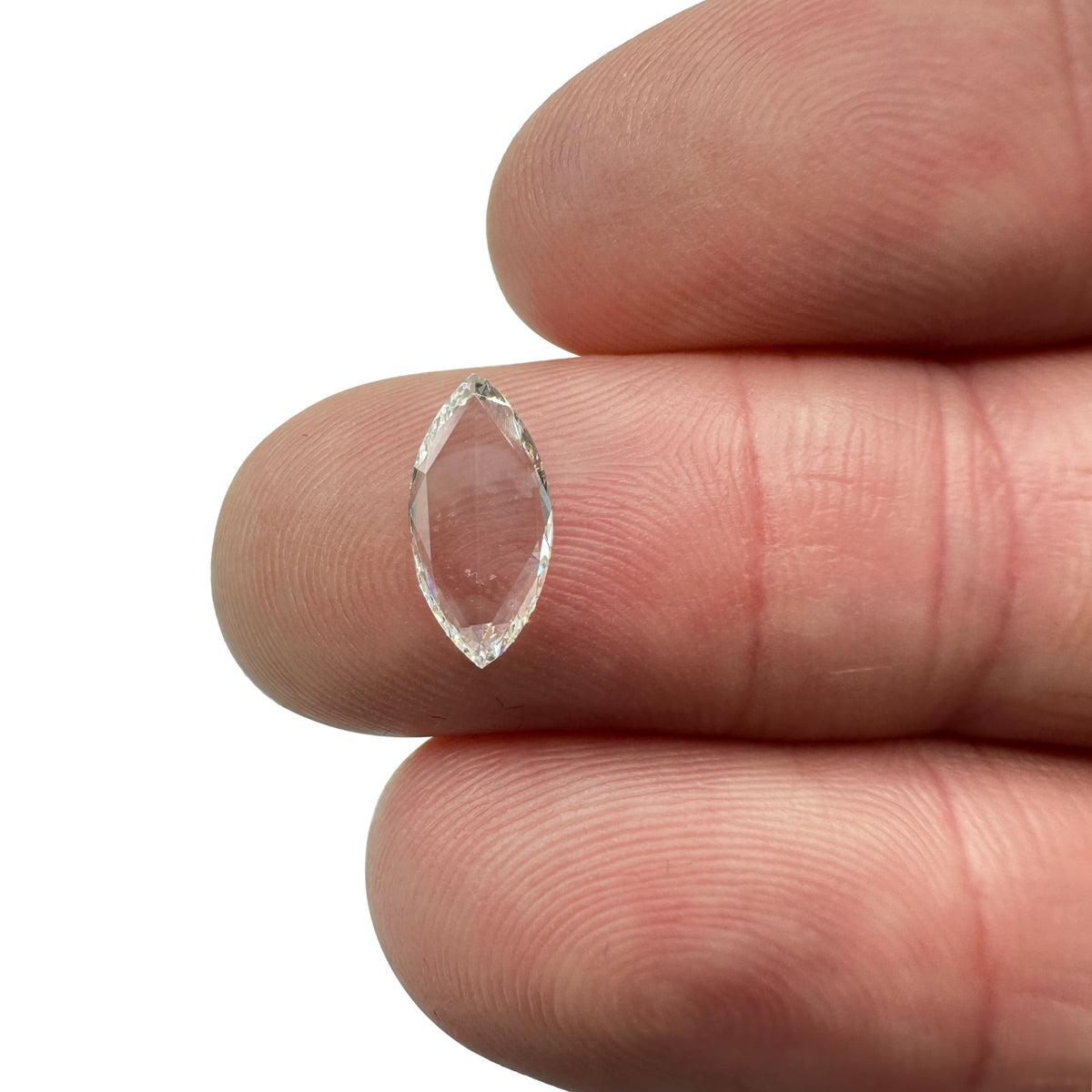 0.65ct | G-H/VVS Marquise Shape Rose Cut Diamond - Modern Rustic Diamond