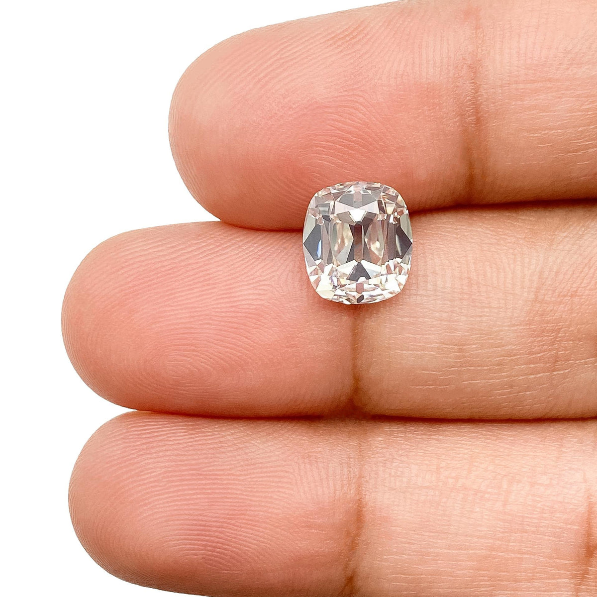 2.52ct | I/VS1 Cushion Shape Old Mine Cut Diamond (GIA) - Modern Rustic Diamond