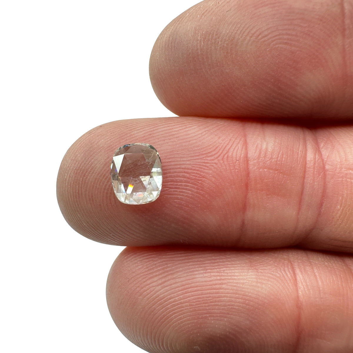 0.80ct | G-H/VVS Cushion Shape Rose Cut Diamond - Modern Rustic Diamond