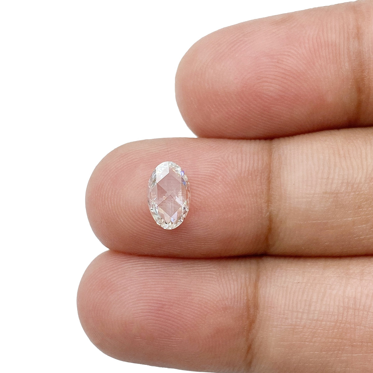 0.55ct | G/VVS1 Oval Shape Rose Cut Diamond - Modern Rustic Diamond