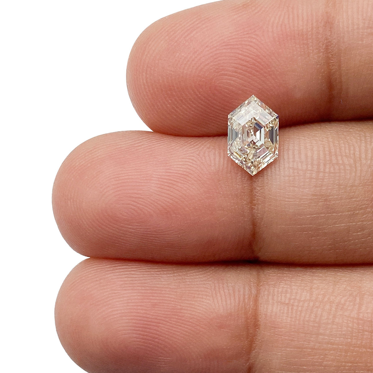 1.00ct | U-V/SI2 Hexagon Shape Step Cut Diamond (GIA) - Modern Rustic Diamond