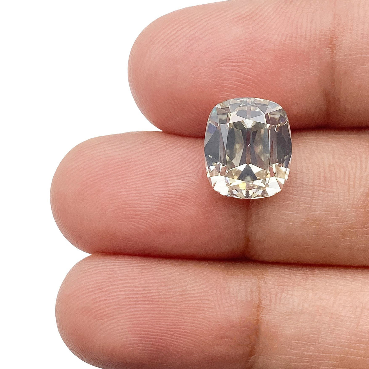 4.23ct | N/SI2 Cushion Shape Old Mine Cut Diamond (GIA) - Modern Rustic Diamond