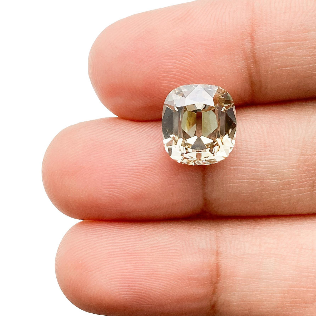 4.66ct | Fancy Light Brown VS2 Cushion Shape Vintage Old Mine Cut Diamond (GIA) - Modern Rustic Diamond