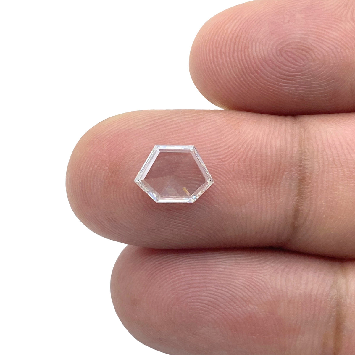 0.80ct | H-I/VVS Trapezoid Shape Rose Cut Diamond - Modern Rustic Diamond