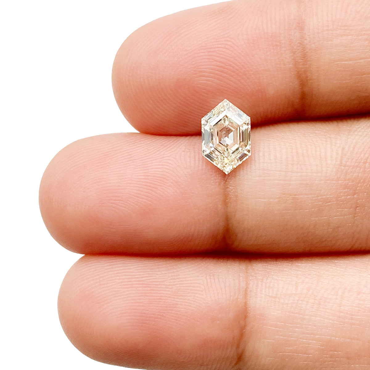 1.05ct | N/VS2 Hexagon Shape Step Cut Diamond (GIA) - Modern Rustic Diamond