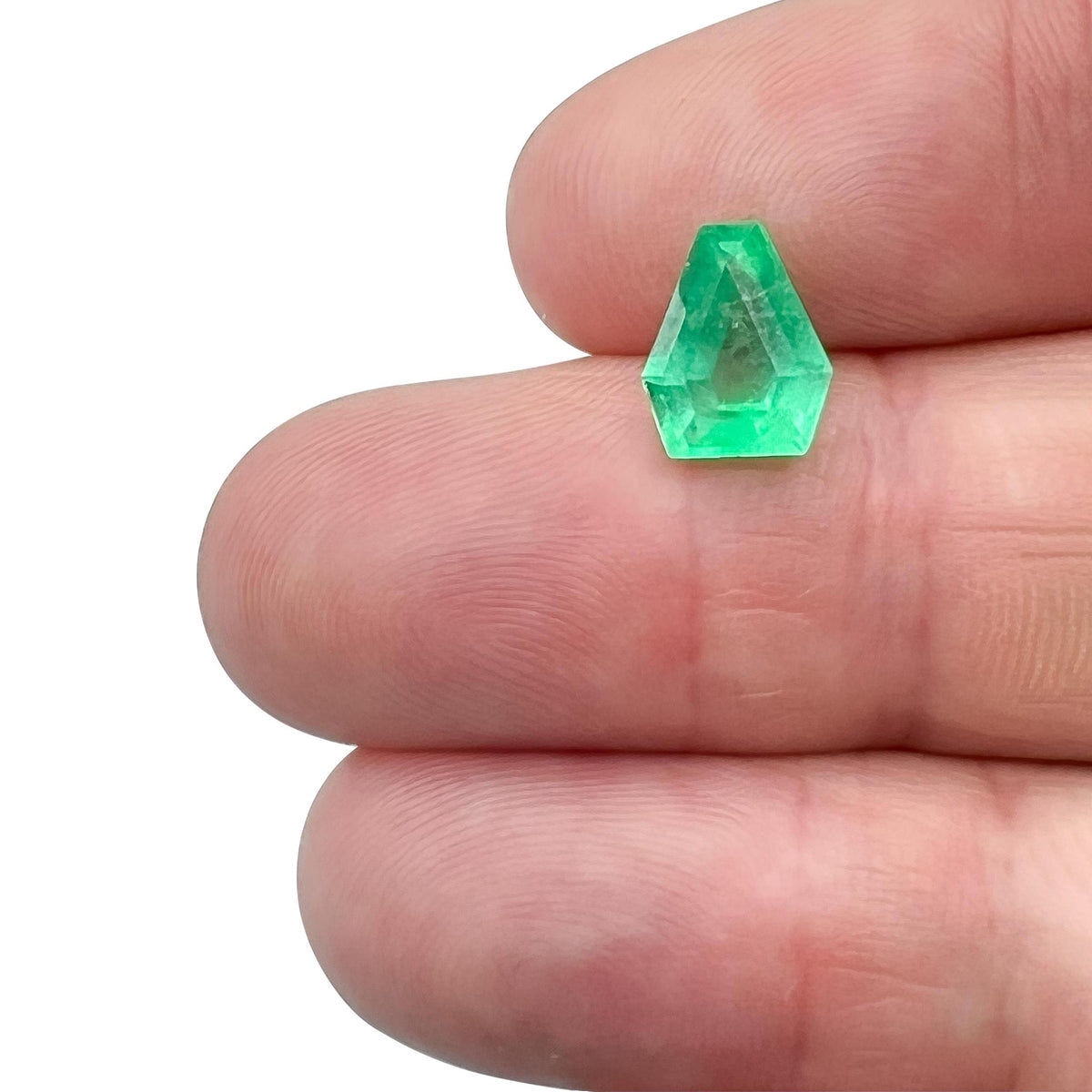 2.28ct | Step Cut Shield Shape Muzo Origin Emerald (GIA)