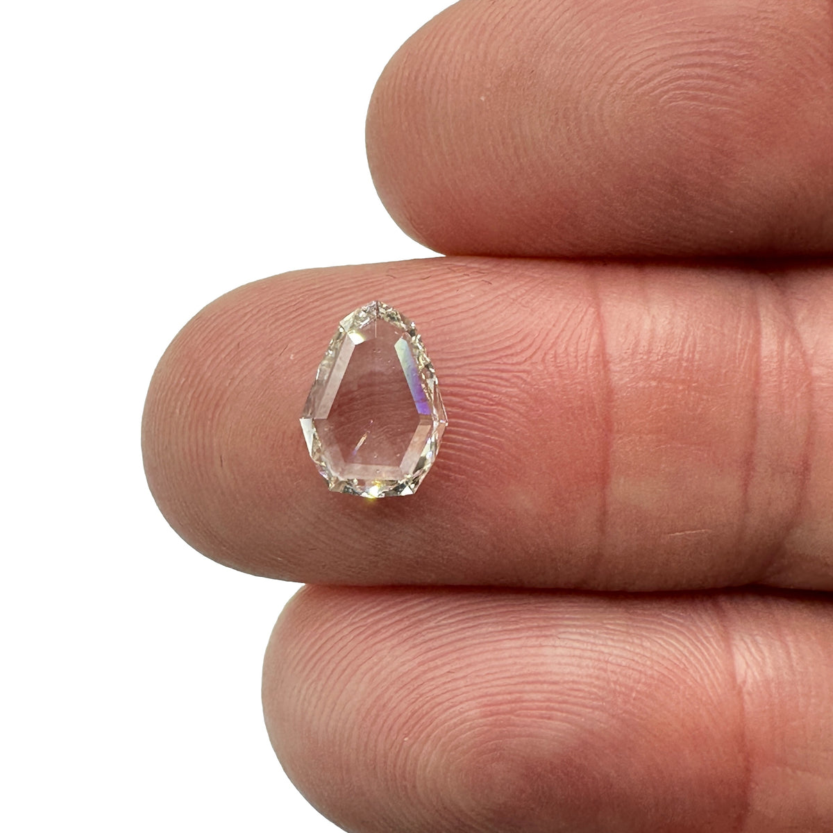 1.04ct | J/VS1 Shield Shape Rose Cut Diamond (GIA) - Modern Rustic Diamond