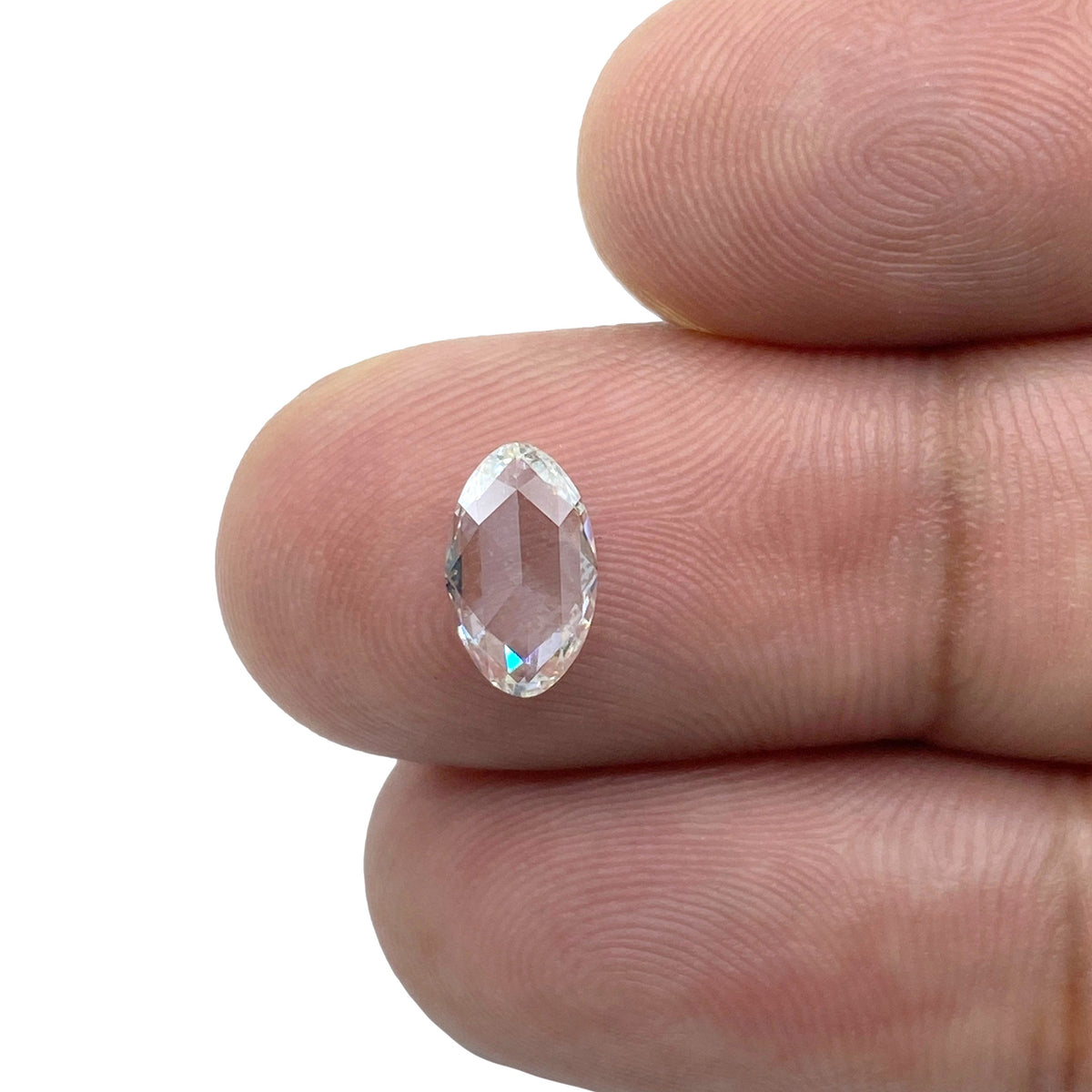 0.71ct | F-G/VS Oval Shape Rose Cut Diamond - Modern Rustic Diamond